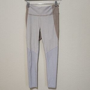 Outdoor Voices Colorblock Leggings - Gray and Tan